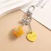 Chaveiro Pingente Desenho Animado Gatinho Kt Melhores Amigas Coração de Menina Bolsa de Estudante Pingente Bestie