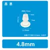 Conector Reta de Diâmetro Igual Resistente à Corrosão para Alta Temperatura de 4mm, Tê em Y Angulado de Três Vias, Cotovelo de Quatro Vias, Válvula para Tubo de Silicone