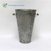 Balde Grande de Flores Transfronteiriço Decorativo para Jardinagem Balde de Ferro Retrô Metal Galvanizado Arte em Ferro de Chão Balde de Flores Francês Alto