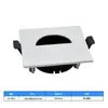 Marco de carcasa para luz de techo empotrada redonda, cuadrada, ovalada, semicircular, fundición a presión, Mr16, accesorios de downlight antideslumbrante