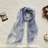 Bufanda de algodón y lino con borde deshilachado texturizado para mujer, primavera/verano, ligera, transpirable, color liso, estilo suave, chal largo versátil
