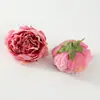 Cabezas de Flores de Peonía Simuladas, Rosas de Tela de Seda, Decoraciones de Pared de Flores para Bodas, Accesorios para Tocados de Flores Hechos a Mano DIY al por Mayor