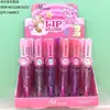 Comércio Exterior Mlundo6 cor óleo labial transparente copo que não gruda batom que muda de cor com a temperatura menina hidratante brilho batom com mudança de cor