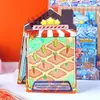 Livro de Jogo Criativo de Desafio de Sobrevivência, Livro de Jogo de Adesivos com Quebra-Cabeça para Alívio do Estresse, Presente de Recompensa de Artesanato DIY Infantil para Alunos