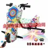 Patinete eléctrico exclusivo transfronterizo, coche de juguete, coche de derrape, go-kart para niños, asiento único Rueda universal giratoria 360 grados