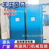 Amortiguador de aire sin presión contra presión de tierra, amortiguador de aire para minas de acero, equipo de partición de ventilación para túneles mineros, todas las especificaciones se pueden personalizar