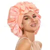 Amazon Explosiones Paté Lazo Cinta Seda Imitación Ala Ancha Ducha Lunar Gorro Belleza Peluquería Diadema Gorro de Noche Grande