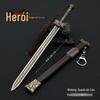 22CM Cao Cao Saber Todo Metal Liga de Zinco Artesanato Ornamentos Modelo Ao Redor Do Céu Wolong Jogo de Outono