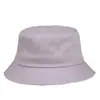 Sombreros de pescador al por mayor con impresión de logotipo, sombreros de cubo de pesca para protección solar al aire libre, sombreros de sol de algodón puro de color sólido unisex