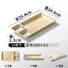 Plato Xiangyuan Meimian Vajilla Plato Comercial Glaseado Dorado Engrosado Plato para Brochetas de Barbacoa Plato Rectangular para Sashimi Sushi