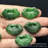 Cerradura de Bebé Tallada en Jadeíta 32x23mm Colgante de Cerradura Ruyi Joyería de Jade para DIY Colgante de Collar Venta al por Mayor