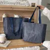 Bolsa de Tela Color Denim de Gama Alta Tienda de Ropa Empaque Ropa para Mujer al por Mayor Bolsa Tejida de Regalo Empaque de Gran Capacidad