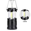 Lámpara de Camping Transfronteriza Luz de Camping para Exteriores con Batería Seca LED de Alto Brillo Linterna Portátil Retráctil Lámpara de Emergencia