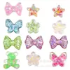 Directo del fabricante: Pajaritas pequeñas de colores, zuecos de estilo nuevo, dijes de zapatos desmontables para DIY