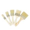 Atacado Personalizado de Fábrica Pincel de Pintura de 1,0-8 polegadas Pincel de Cerdas de Javali Cabo de Madeira Pincel para Churrasco Atacado