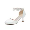 Zapatos Talla 28--43 Estilo Coreano Flor Hueca Tacones Altos Sandalias con Hebilla en la Punta Nuevos Zapatos de Mujer para Primavera y Verano