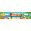 Banner Decorativo para Festa Havaiana Festival Lu'o Dísticos Aloha tiki Bandeira de Carnaval Bandeira para Festa na Praia