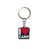 Llavero de la Serie de Camping Más Vendido Transfronterizo Pvc Goma Blanda Dibujo Animado Personalizado Creativo Colgante para Mochila Decoración para Llave de Coche
