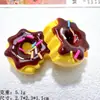 Donut de Creme Simulado Brinquedo Alimentar Acessórios DIY Artesanal Capa de Celular Materiais de Beleza Joias de Resina Acessórios de Cabelo para Crianças
