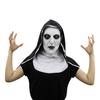 Halloween Ghost Festival Filme de terror Conjuração 2 freiras Máscara Thriller Feminino Fantasma Fone de ouvido Máscara Festa de formatura