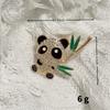 Broche de panda Guofeng, de alta gama, estilo chino, con incrustaciones de diamantes, estilo pequeño y elegante.