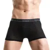 Roupa íntima Masculina Respirável Jovem Fina Calça Interna Masculina Malha Boxer Masculino Esportivo Seda Gelada Oca Verão Shorts de Quatro Cantos