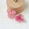 Pendientes de resina con forma de oso y lentejuelas de diamante en forma de azúcar de Corea del Sur, accesorios para el cabello, fundas de teléfono para mujer, venta al por mayor