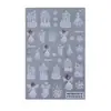 Adesivos de Unha Artística Novos Transfronteiriços Ins Urso de Desenho Animado Papai Noel Floco de Neve Anjo Laço Adesivos Adesivos para Unhas