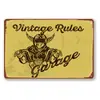 Insignia retro americana serie de época pintura al óleo cafetería bar decoración de pared personalizada colgante de metal venta al por mayor
