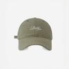 Gorra de Béisbol Bordada con Letras a Cuadros Liangfang 2025 para Niños Primavera y Verano Cara Pequeña Grande Ala Parte Superior Suave Gorra de Moda