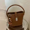 Bolso cruzado de mujer estilo francés, nuevo bolso de hombro tipo cubo de moda Otoño 2026, bolso de mano y bandolera de nicho para el día a día