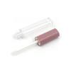 Fábrica de Shantou venta al por mayor cosméticos brillo labial transparente tubo material de embalaje 12ml oval plástico brillo labial tubo vacío tapa rosa