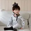 Xiaoyu Luoluo y Xiyu Sugar - En stock, Grado A, algodón Lycra amigable con la piel para estar en casa, conjunto de ropa de otoño para niños (top y pantalones), apto para todas las edades
