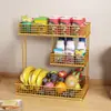Bandeja de Frutas Sala de Estar Mesa de Café Hogar Bandeja de Frutas Multicapa Cesta de Almacenamiento Estante de Almacenamiento de Frutas Bandeja de Almacenamiento de Snacks Cesta de Frutas