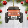 Enfeites de Natal Caminhão Entusiastas de Carros Festa de Natal Decorações Penduradas Motorista Decoração de Natal Pingente Acrílico Plano