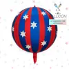 Globo Nuevo Redondo 4D Mate, Globo Cuadrado de Papel de Aluminio, Lazo a Cuadros, Puede Flotar en el Aire, Decoración de Fiesta, Arreglo