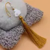 Borla de Conejo de Jade Tallado Yi Xiangfei 10cm Colgante de Manualidades con Borla Accesorios para Ropa Falda de Cara de Caballo Cheongsam