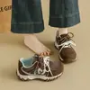 Zapatos nuevos estilo coreano para papá para mujer, zapatillas deportivas para correr de estudiante otoño 2026, zapatos casuales con suelas gruesas para aumentar la altura