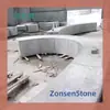 Los Taburetes Curvos de Mármol Se Fabrican por Encargo de Piedra Según Planos, Se Producen Bajo Demanda y Hay Disponibles Varios Materiales de Superficie