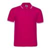 Color sólido rey 1AC04 teñido en hilo cuello verano 195g doble perla CVC manga corta camisa POLO cuello de contraste hombre personalizado venta al por mayor