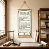 """Bons Hábitos de Estudo""" - Guie corretamente o quarto de estudo, o quarto, a sala de estar e a educação em casa das crianças com a arte de parede decorativa K2"""