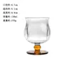 Copa de Vidrio Tulipán Baja-Alta Estilo Retro con Cintura de Perlas, Copa de Cóctel, Taza de Té de Frutas, Copa de Vino Tinto Vintage, Vaso de Agua