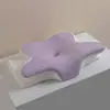 Almohada de Espuma Viscoelástica Mariposa Amazon Transfronteriza Núcleo de Almohada para Columna Cervical Almohada de Cuerno de Rebote Lento Compra Grupal en Transmisión en Vivo Venta al por Mayor