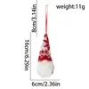 Decorações de Natal malha lã Forester Doll Chimes pequeno sem rosto boneca árvore de Natal decoração pingente