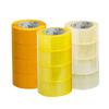 Papel adhesivo de sellado transparente personalizado de 55 mm rollo grande amarillo cinta adhesiva de embalaje sellado de cajas para comercio electrónico cinta exprés