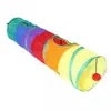 Em estoque túnel de gato colorido canal de bolinhas brinquedo de gato Zhiyi barril de furar canal de gato dobrável dragão rolante