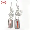 Fabricantes suministro etiqueta de perro en blanco de aluminio etiqueta de perro de metal etiqueta etiqueta de perro de acero inoxidable tarjeta de identificación etiqueta de mascota