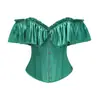 Corsé moldeador de estilo europeo y americano, vestido bustier ajustado para usar sobre la ropa, faja para la cintura con ballenas, corsé de estilo de corte para moldear el cuerpo