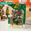 Decoración Navideña Palo Retorcido Árbol de Navidad Hecho a Mano Kit de Materiales DIY Decoración para Ventana Escritorio Regalo Navideño Creativo