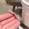 Presilha de Cabelo Laço com Zircônia e Strass para Mulheres, Presilha Lateral Exquisita, Pente de Cabelo de Luxo, Presilha para Franja, Pequena Presilha de Acessório de Cabelo